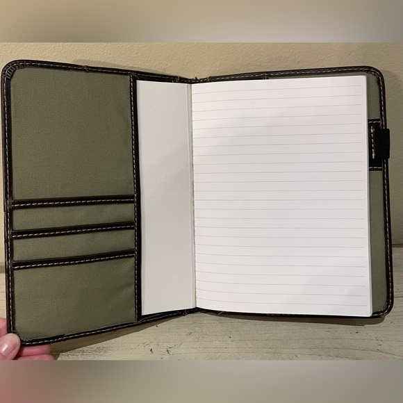 Spirit of St. Louis Bi-Fold Writing Note Pad Folio Leather Portfolio - Picture 6 of 11